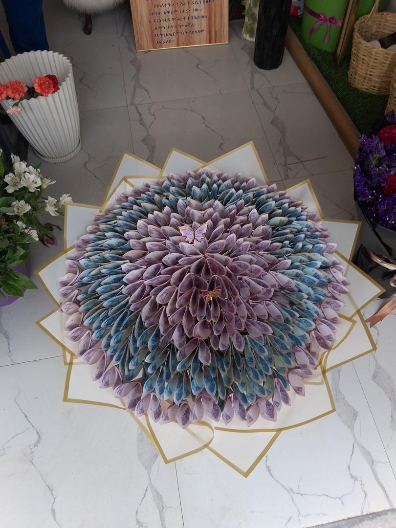 Money Origami Flower Bouquet