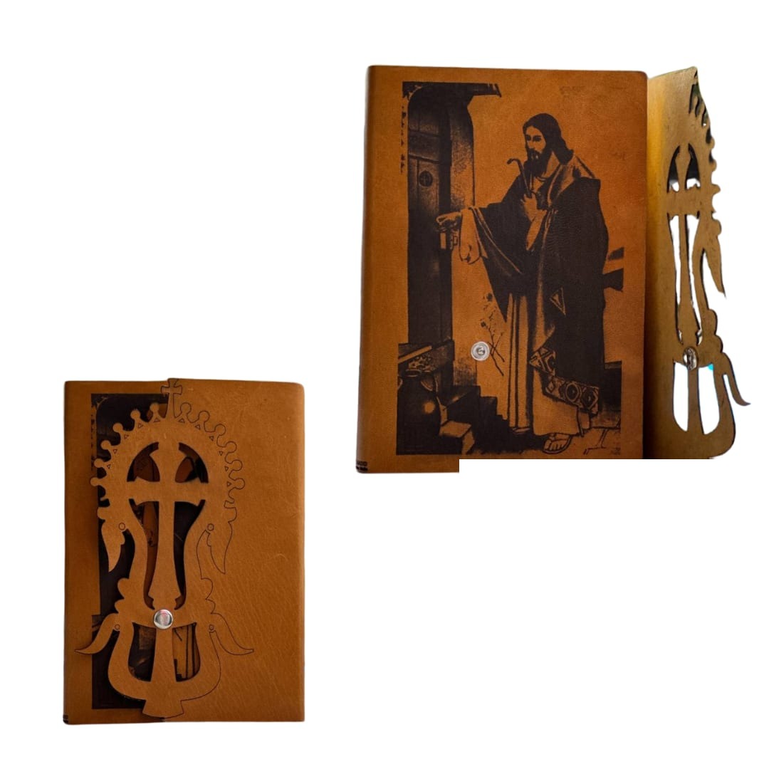 Custom Engraved Leather Religious Journal
