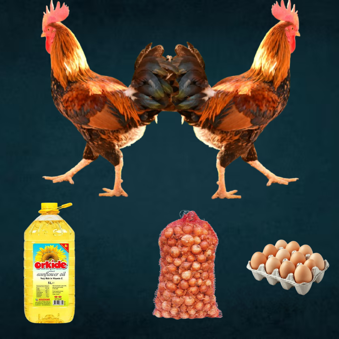 Holiday Essentials Package - 2 Chickens, Eggs, Onions & Oil