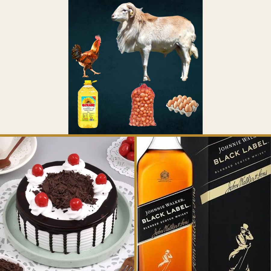Holiday Feast Package - Sheep, Chicken, Cake & Whisky