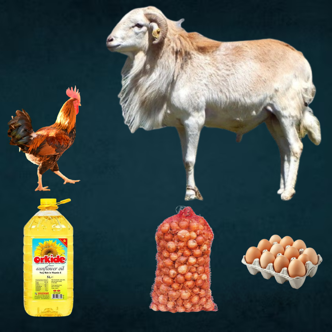 Holiday Feast Package - Sheep, Chicken, Eggs, Onions & Oil