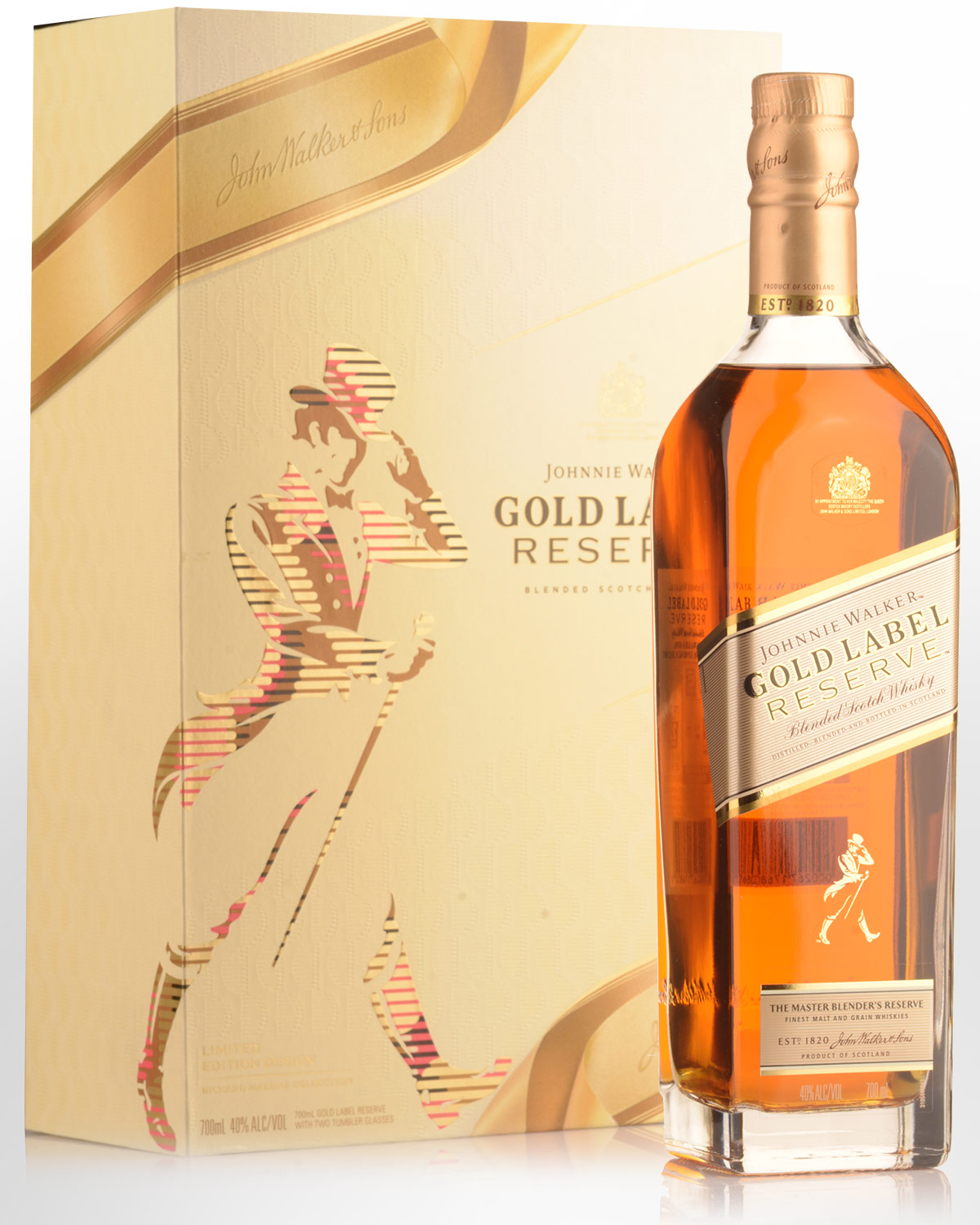 Luxury Johnnie Walker Gold Label Whisky Gift Set
