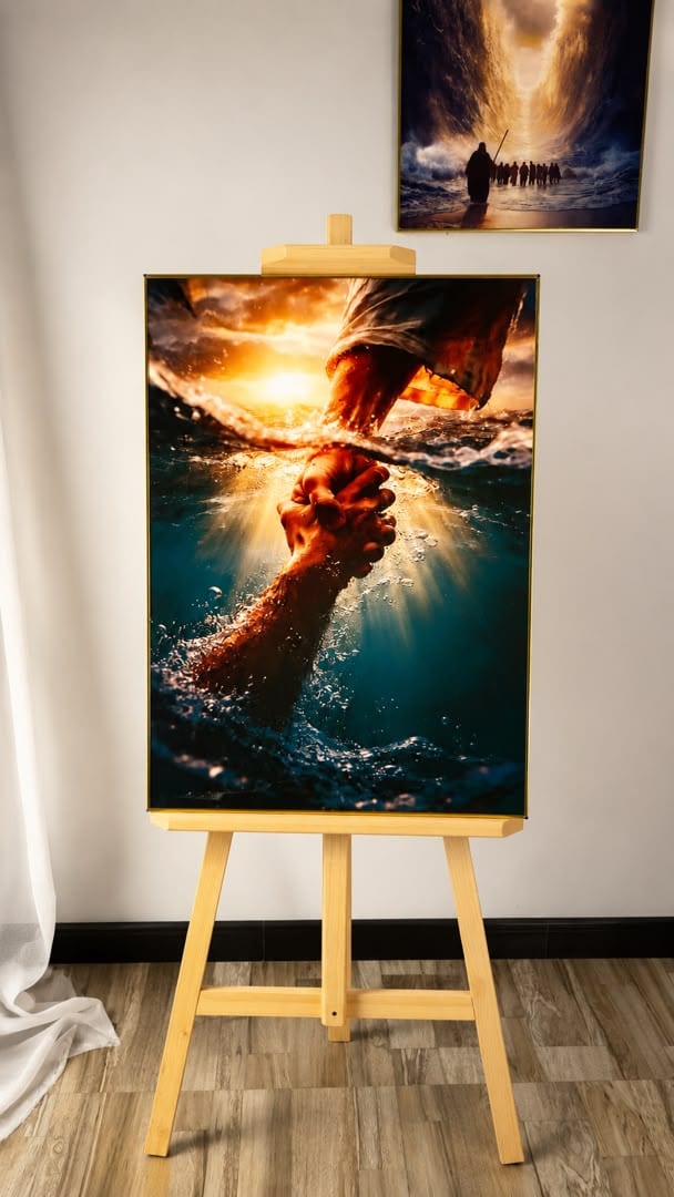 Hand of Rescue (Golden Sunset)