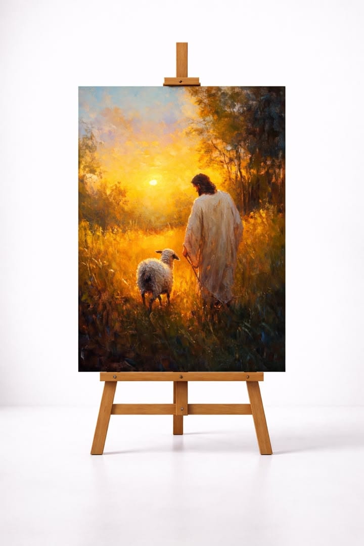 The Good Shepherd at Sunset